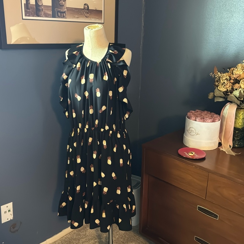 Kate Spade Ruffled Pineapple Dress